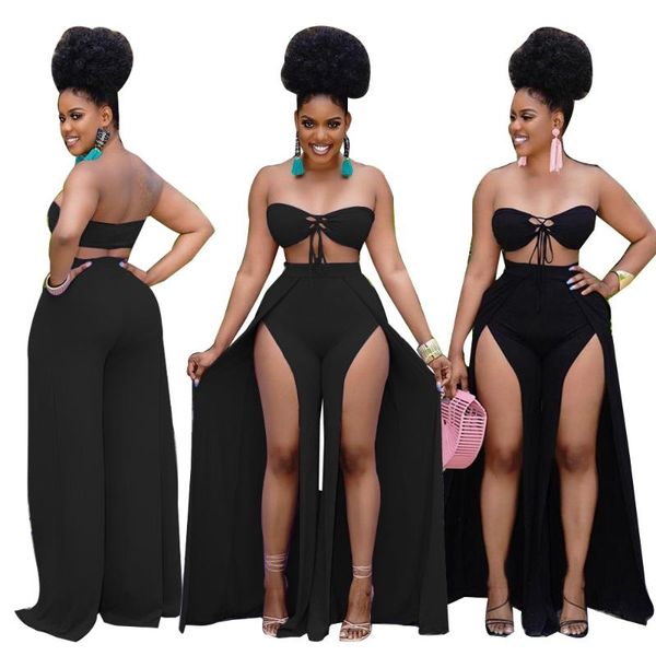 women's swimwear beach fashion solid color sleeveless lace-up wrapped chest split fork maxi skirts suits elegant wholesale items, White;black
women's swimwear beach fashion solid color sleeveless lace-up wrapped chest split fork maxi skirts suits elegant wholesale items, White;black