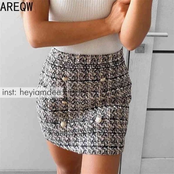 spring autumn mini tweed skirt women plaid s ladies fashion korean high waist double breasted 210621, Black
spring autumn mini tweed skirt women plaid s ladies fashion korean high waist double breasted 210621, Black