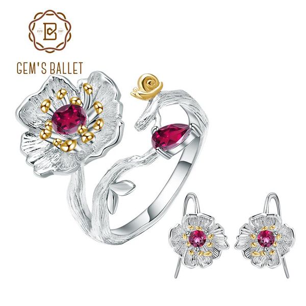gem's ballet elegant vintage flower natural rose garnet ring earrings set 925 sterling silver handmade women fine jewelry bracelet, & n, Black
gem's ballet elegant vintage flower natural rose garnet ring earrings set 925 sterling silver handmade women fine jewelry bracelet, & n, Black