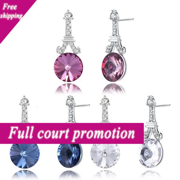 lekani adopts shi jia element crystal 925 sterling silver earrings, women's iron tower round face thin earrings sve288, Golden
lekani adopts shi jia element crystal 925 sterling silver earrings, women's iron tower round face thin earrings sve288, Golden