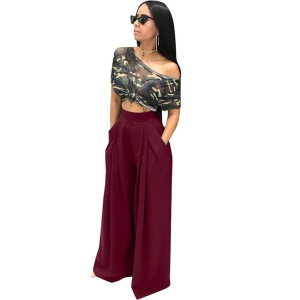 selling fashion personalized flared pants casual wide leg autumn women women's & capris, Black;white
selling fashion personalized flared pants casual wide leg autumn women women's & capris, Black;white