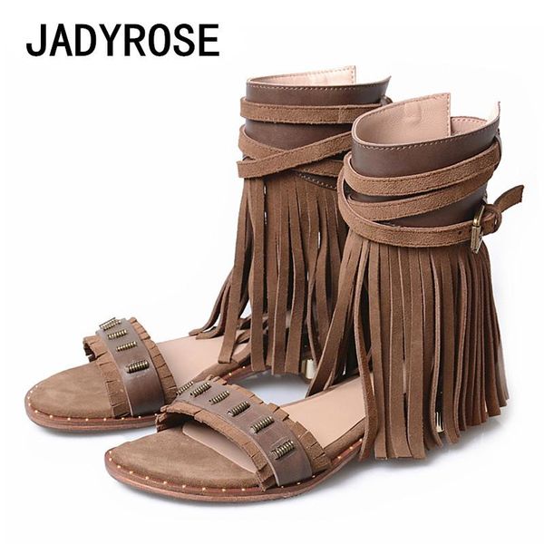 women brown suede sandals gladiator tassel flats summer shoes woman ankle strap studded ladies bohemian fringe flip flops, Black
women brown suede sandals gladiator tassel flats summer shoes woman ankle strap studded ladies bohemian fringe flip flops, Black