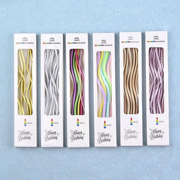 other festive & party supplies 6pcs curved gold-plated colorful birthday cake candles er insert creative dessert table candle ornaments
other festive & party supplies 6pcs curved gold-plated colorful birthday cake candles er insert creative dessert table candle ornaments