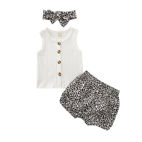 born infant baby girl sleeveless leopard shorts headband outfits set clothes baby's sets clothing, White
born infant baby girl sleeveless leopard shorts headband outfits set clothes baby's sets clothing, White