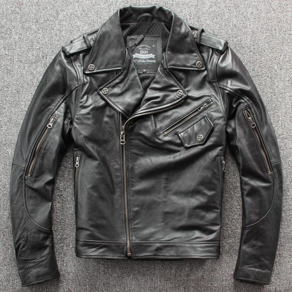 men's leather & faux moto biker genuine cow mens jacket luxury designer slim fit turn-down collar male coat solid black zippers overcoa
men's leather & faux moto biker genuine cow mens jacket luxury designer slim fit turn-down collar male coat solid black zippers overcoa