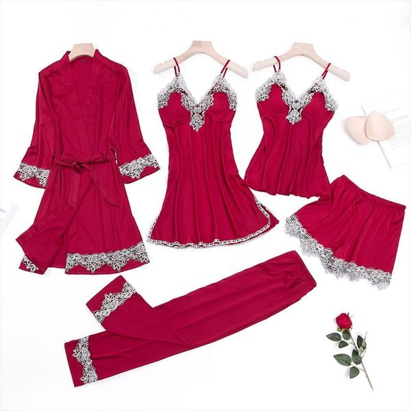 kimono robe gown nighty womens sleepwears amp suit satin nightgown nightdress silky home clothes intimate lingerie, Black;red
kimono robe gown nighty womens sleepwears amp suit satin nightgown nightdress silky home clothes intimate lingerie, Black;red