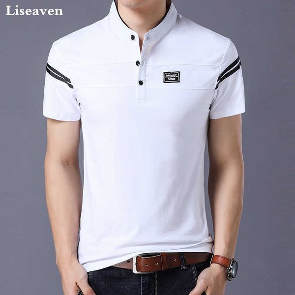 liseaven men's t shirt short sleeve mandarin collar t-shirt & tees male tshirts men clothing 210629, White;black
liseaven men's t shirt short sleeve mandarin collar t-shirt & tees male tshirts men clothing 210629, White;black