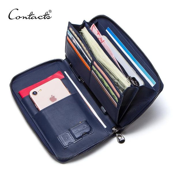 wallets contact's cow leather men's wallet with passport holder cuzdan male clutch long purse for cell phone casual portfel men, Red;black
wallets contact's cow leather men's wallet with passport holder cuzdan male clutch long purse for cell phone casual portfel men, Red;black