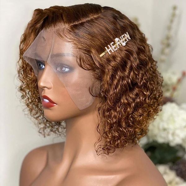 brazilian light brown curly short bob lace font human hair wigs with baby preplucked for women natural hairline remy, Black;brown
brazilian light brown curly short bob lace font human hair wigs with baby preplucked for women natural hairline remy, Black;brown