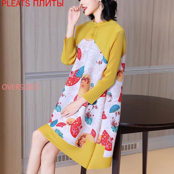 chinese style improved cheongsam dress spring women's fashion print reduced age plus size show thin miyake pleats vestido casual dresse, Black;gray
chinese style improved cheongsam dress spring women's fashion print reduced age plus size show thin miyake pleats vestido casual dresse, Black;gray