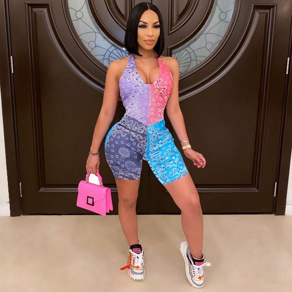 bandana print summer rompers women shorts jumpsuit bodycon stretch overalls for women sports casual playsuits 2022, Black;white
bandana print summer rompers women shorts jumpsuit bodycon stretch overalls for women sports casual playsuits 2022, Black;white