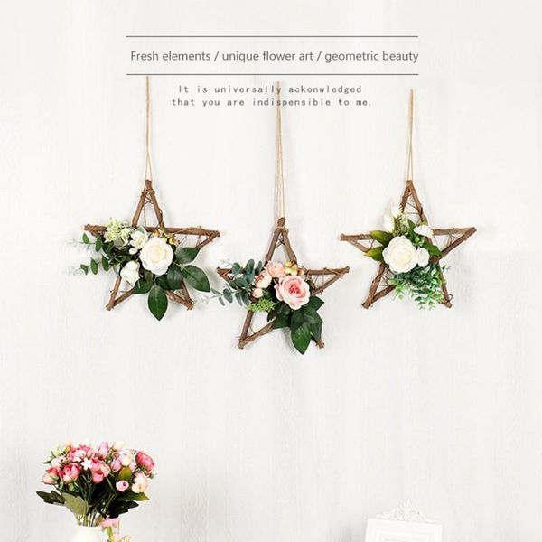decorative flowers & wreaths wreath wall hanging decoration wooden five-pointed star pendant simulation decor wedding garden
decorative flowers & wreaths wreath wall hanging decoration wooden five-pointed star pendant simulation decor wedding garden