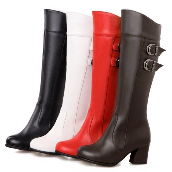 boots women's autumn and winter leisure high heels medium size thickened stage plush shoes, Black
boots women's autumn and winter leisure high heels medium size thickened stage plush shoes, Black