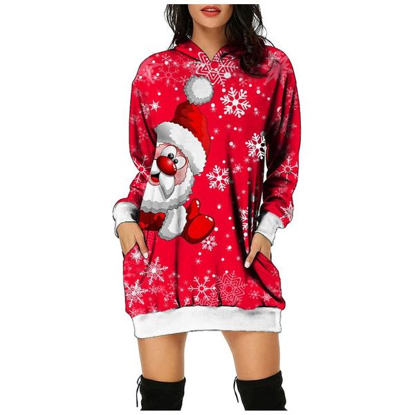 casual dresses christmas prints mini dress with pockets women's bag hip pocket long sleeves hoodie for women vestidos, Black;gray
casual dresses christmas prints mini dress with pockets women's bag hip pocket long sleeves hoodie for women vestidos, Black;gray