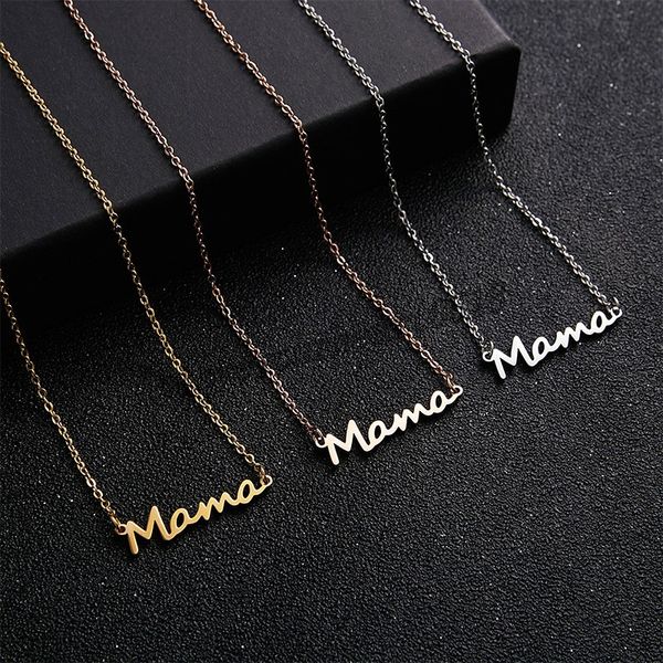mother's day necklace fashion mom letter mama necklace charms pendant stainless steel chain female necklace jewelry gifts, Silver
mother's day necklace fashion mom letter mama necklace charms pendant stainless steel chain female necklace jewelry gifts, Silver