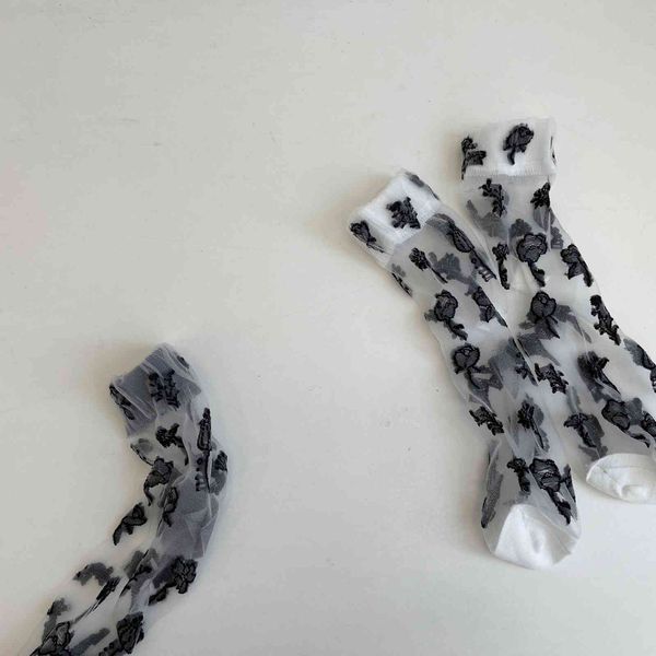 ioulor black floral glas' line floral children' summer transparent middle tube stockings, Red;black
ioulor black floral glas' line floral children' summer transparent middle tube stockings, Red;black