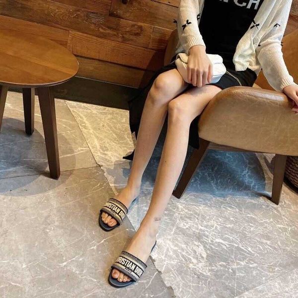 slippers sandals leather embroidered flat women's spring and summer popular print letters wear with black slippers sandalsazly
slippers sandals leather embroidered flat women's spring and summer popular print letters wear with black slippers sandalsazly