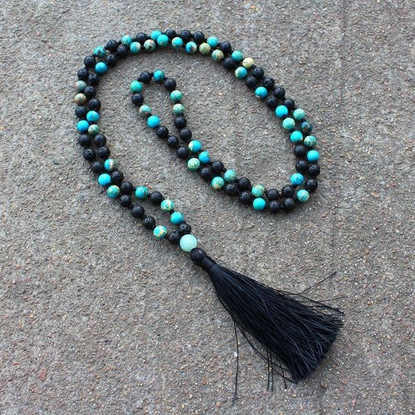 pendant necklaces good quality 6mm lava stone emperor stones beaded for women bohemian tassel jewelry energy meditation yoga necklace, Silver
pendant necklaces good quality 6mm lava stone emperor stones beaded for women bohemian tassel jewelry energy meditation yoga necklace, Silver