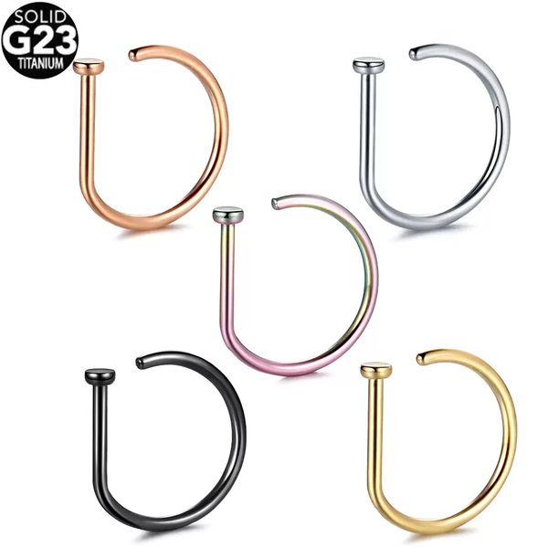 nostril body jewelry titanium fake nose piercing d shaped tragus stud earring hoop septum ring, Silver
nostril body jewelry titanium fake nose piercing d shaped tragus stud earring hoop septum ring, Silver