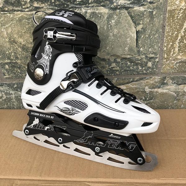 inline roller skate skating shoe pu wheel sneaker skates professional black white patines 35-44 &
inline roller skate skating shoe pu wheel sneaker skates professional black white patines 35-44 &