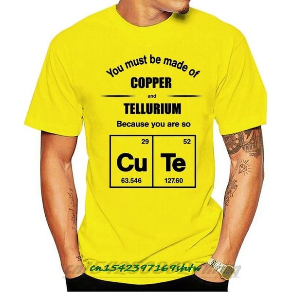 men's t-shirts cute copper & tellurium funny chemistry t-shirt design style fashion short sleeve of the creature t shirts, White;black
men's t-shirts cute copper & tellurium funny chemistry t-shirt design style fashion short sleeve of the creature t shirts, White;black