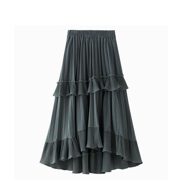 skirts skirt women for autumn a-line pleated womens short front long back ruffle irregular cake, Black
skirts skirt women for autumn a-line pleated womens short front long back ruffle irregular cake, Black