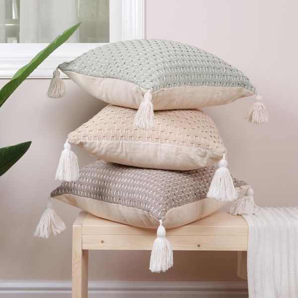 cushion/decorative pillow tufted embroidery cushion cover with tassel cotton canvas jacquard throw sofa home pillowcover 40871
cushion/decorative pillow tufted embroidery cushion cover with tassel cotton canvas jacquard throw sofa home pillowcover 40871