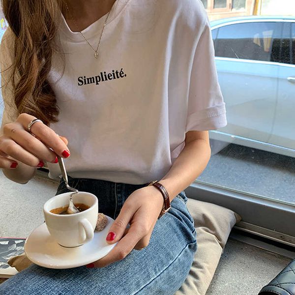 women's t-shirt letter print korean t-shirts women o-neck short sleeve casual summer shirts loose black white oversized stree
women's t-shirt letter print korean t-shirts women o-neck short sleeve casual summer shirts loose black white oversized stree