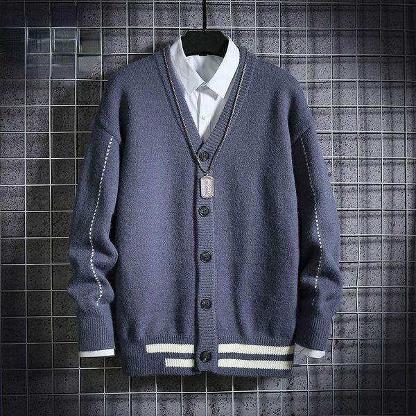 men's sweaters 2021 spring autumn clothing knitted sweater loose v-neck single-breasted solid color cardigan coat y339, White;black
men's sweaters 2021 spring autumn clothing knitted sweater loose v-neck single-breasted solid color cardigan coat y339, White;black