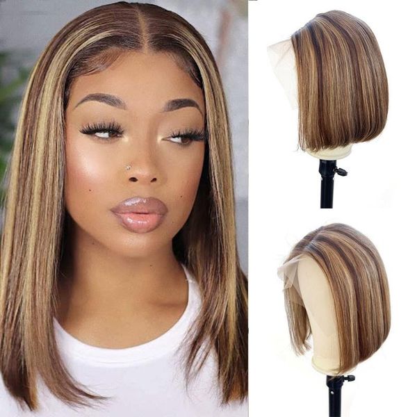 lace wigs ombre blonde t part bob human hair 180% density glueless 1b613 13x1 middle frontal wig pre plucked with baby, Black;brown
lace wigs ombre blonde t part bob human hair 180% density glueless 1b613 13x1 middle frontal wig pre plucked with baby, Black;brown