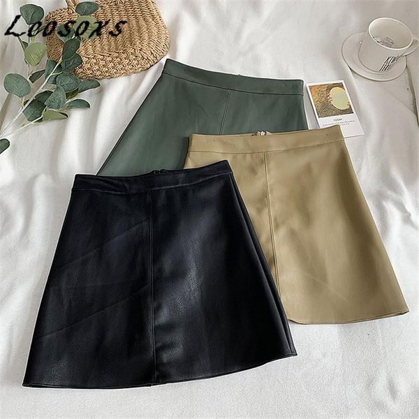 leosoxs korean simple pu leather skirt women short high waist package hip black all-match casual a-line skirts 2021 autumn
leosoxs korean simple pu leather skirt women short high waist package hip black all-match casual a-line skirts 2021 autumn
