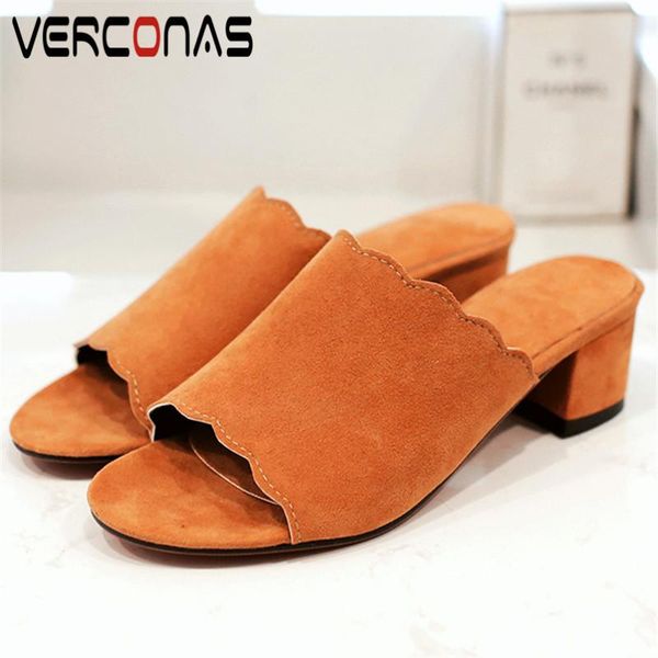 dress shoes verconas women slippers shallow thick heel summer basic round toe sandals heeled woman, Black
dress shoes verconas women slippers shallow thick heel summer basic round toe sandals heeled woman, Black