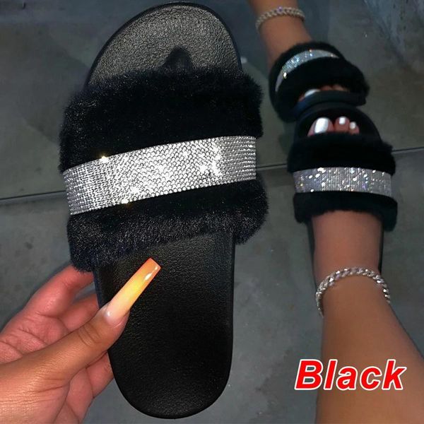 home slippers fur slides for women furry sandals woman female indoor shoes fluffy plush with, Black
home slippers fur slides for women furry sandals woman female indoor shoes fluffy plush with, Black