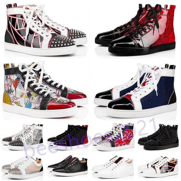 mens casual shoes women outdoor red bottoms shoe studded spikes loafers sneakers suede leather flats couples ttrainers des chaussures b39, Black
mens casual shoes women outdoor red bottoms shoe studded spikes loafers sneakers suede leather flats couples ttrainers des chaussures b39, Black