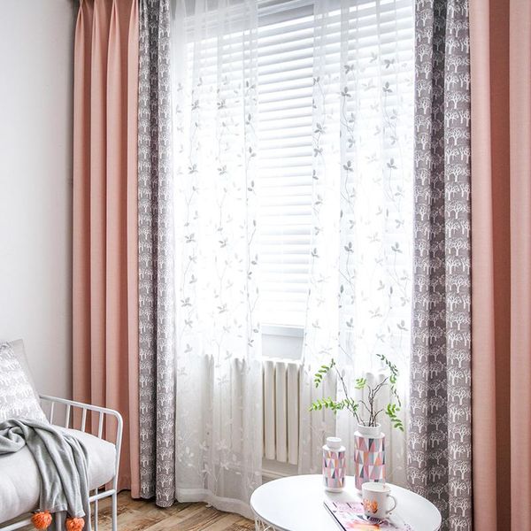 curtain & drapes custom curtains pastoral nordic livingroom bedroom pink-gray stitching window cotton cloth blackout tulle yarn m619
curtain & drapes custom curtains pastoral nordic livingroom bedroom pink-gray stitching window cotton cloth blackout tulle yarn m619