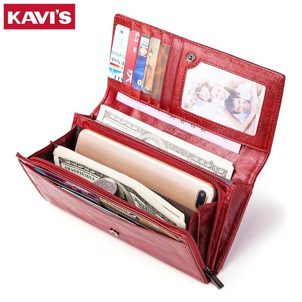 wallets women's cow leather long cowhide multiple cards holder portomonee clutch female purse standard girls, Red;black
wallets women's cow leather long cowhide multiple cards holder portomonee clutch female purse standard girls, Red;black