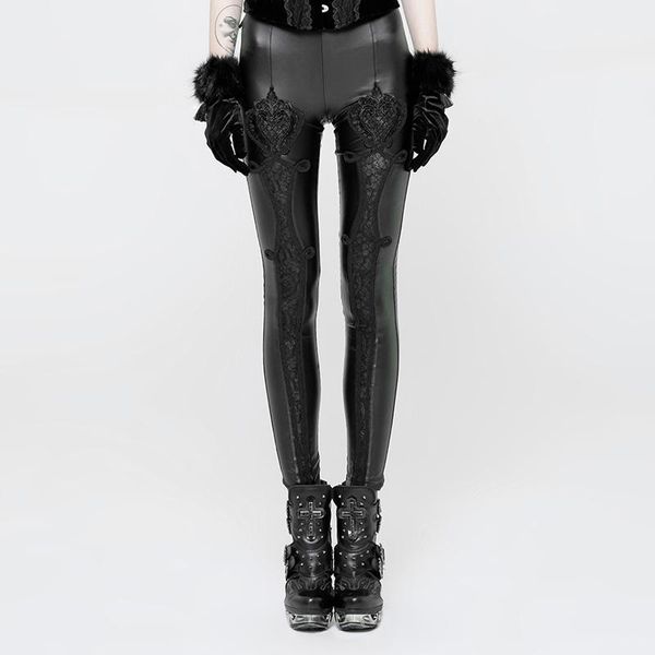 women's pants & capris halloween fashion lace flower waist leggings gothic ribbon inner pu, Black;white
women's pants & capris halloween fashion lace flower waist leggings gothic ribbon inner pu, Black;white