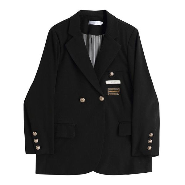 women's suits & blazers sondr 2021 spring and autumn black suit loose jacket female korean version of the british style design sensesui, White;black
women's suits & blazers sondr 2021 spring and autumn black suit loose jacket female korean version of the british style design sensesui, White;black
