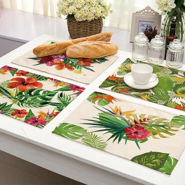 kitchen table pad plant printed polyester placemat heat-resistant mat bowl dining tableware for cloth
kitchen table pad plant printed polyester placemat heat-resistant mat bowl dining tableware for cloth