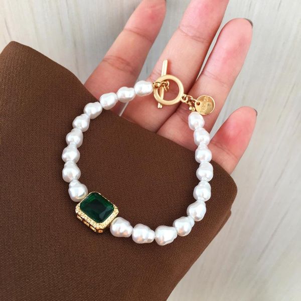 beaded, strands tide pearl color micro-zircon bracelet baroque women fashion elegant real, Black
beaded, strands tide pearl color micro-zircon bracelet baroque women fashion elegant real, Black