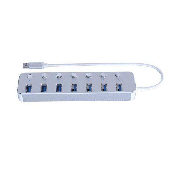 hubs aluminum usb 3.0 hub 7 port extender splitter with individual on/off switch
hubs aluminum usb 3.0 hub 7 port extender splitter with individual on/off switch