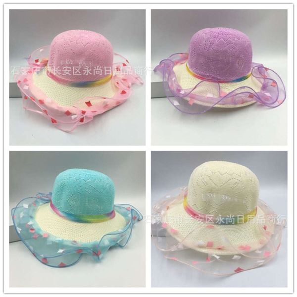 children's hat girl summer princess lace beach hat girl straw sun basin fisherman's girl's, Yellow
children's hat girl summer princess lace beach hat girl straw sun basin fisherman's girl's, Yellow