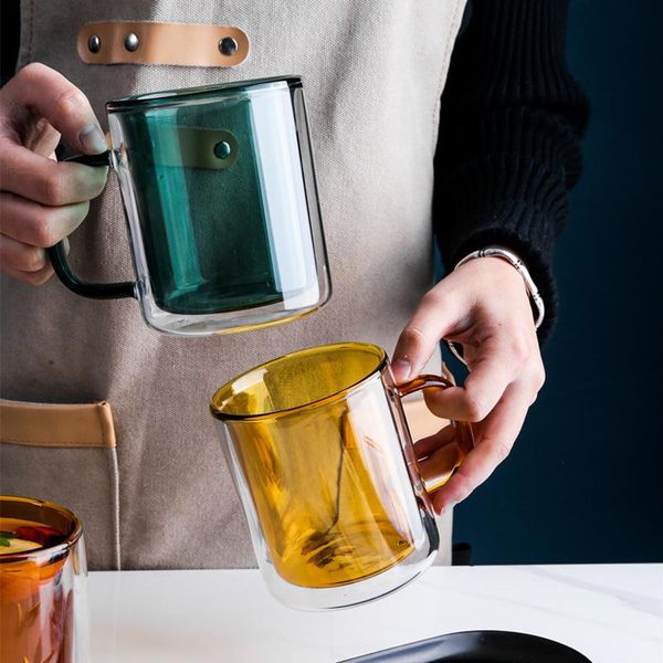 double wall glass heat resistant mugs with handle thermal insulation travel el home water office coffee milk cups christmas wine glasses
double wall glass heat resistant mugs with handle thermal insulation travel el home water office coffee milk cups christmas wine glasses