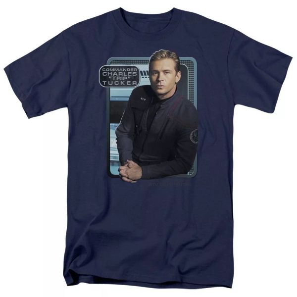 Star Trek Trip Tucker TV Show T-Shirt Sizes S-3X NEW, White;black 
Star Trek Trip Tucker TV Show T-Shirt Sizes S-3X NEW, White;black
