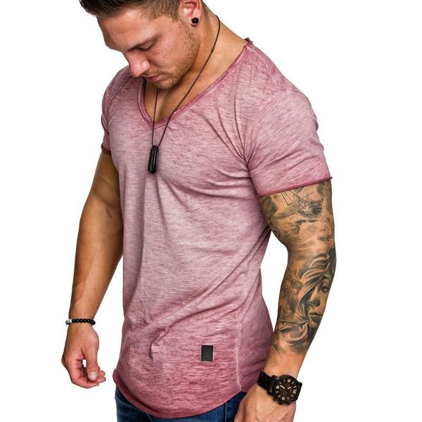 men's t-shirts 2021 spring summer short sleeve t-shirt fashion daily v-neck casual sports slim fit solid men tees, White;black
men's t-shirts 2021 spring summer short sleeve t-shirt fashion daily v-neck casual sports slim fit solid men tees, White;black