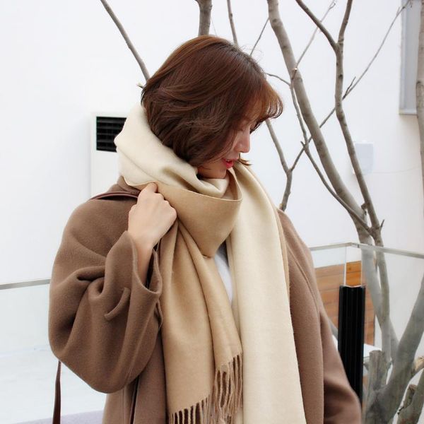 scarves 2021 women winter scarf imitation cashmere long ins student spring thickened solid color casual simple double-sided shawls wraps, Blue;gray
scarves 2021 women winter scarf imitation cashmere long ins student spring thickened solid color casual simple double-sided shawls wraps, Blue;gray