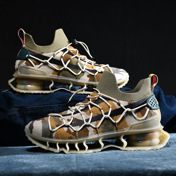 man sneakers luxury brand camouflage shoes for men blade hollow cushioning knitted breathable running shoes zapatillas de hombre
man sneakers luxury brand camouflage shoes for men blade hollow cushioning knitted breathable running shoes zapatillas de hombre