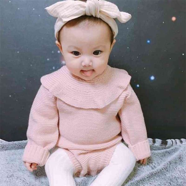 autumn born knitted romper ruffle long sleeve born clothes infant baby jumpsuits girl overall 210417, White
autumn born knitted romper ruffle long sleeve born clothes infant baby jumpsuits girl overall 210417, White