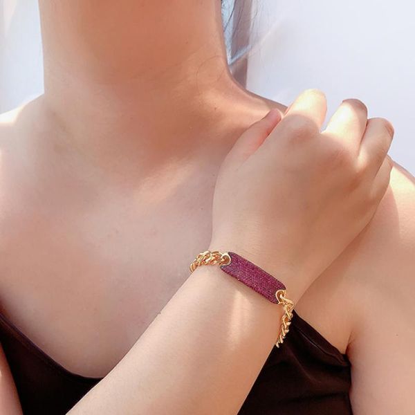 link, chain zlxgirl jewelry three color mirco paved zircon women's cooper wedding bracelet dubai gold bracelet&bangle couple, Black
link, chain zlxgirl jewelry three color mirco paved zircon women's cooper wedding bracelet dubai gold bracelet&bangle couple, Black