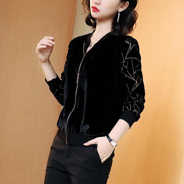 women's jackets 2021 fashion spring autumn women basic long sleeve loose bomber jacket black coat female outwear clothes plus size s-5x, Black;brown
women's jackets 2021 fashion spring autumn women basic long sleeve loose bomber jacket black coat female outwear clothes plus size s-5x, Black;brown